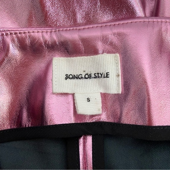 Song of Style Masha Pant in Metallic Pink Size S - Picture 9 of 13
